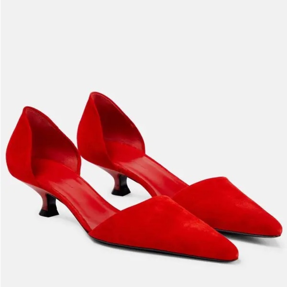 Khaite Seville Suede d’Orsay Heels